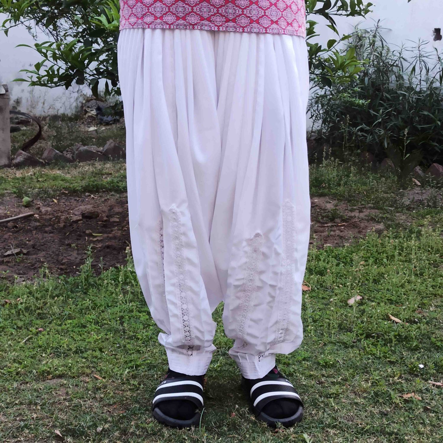 Long Lace Patiala Salwar - direct from Patiala City !! 6 Patiala Salwar - Lace Work - direct from Patiala City !!
