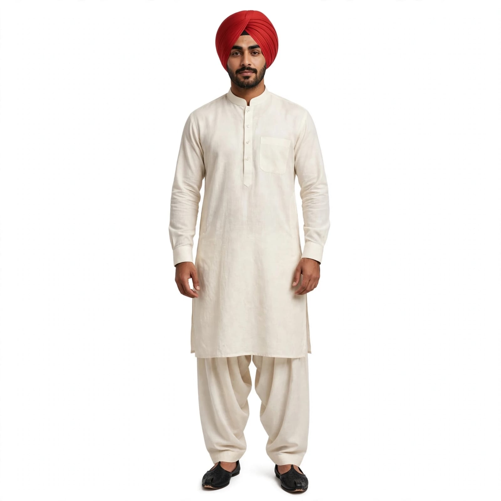 Pathani Suit for men - custom stitched 10 Off-white Pathani Suit for men - custom stitched