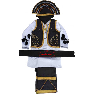 Black n White Bhangra Costume BLWBL
