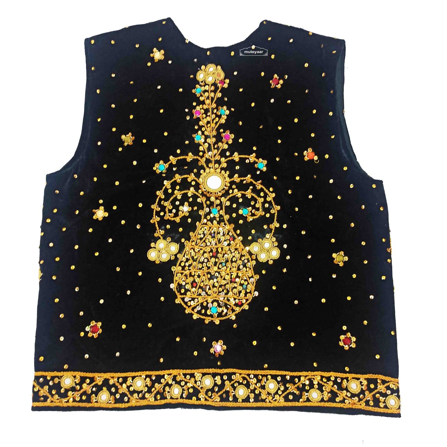 Embroidered Vest for bhangra dance costume/outfit
