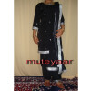Black mirrors work Girl's Bhangra Costume outfit dance dress