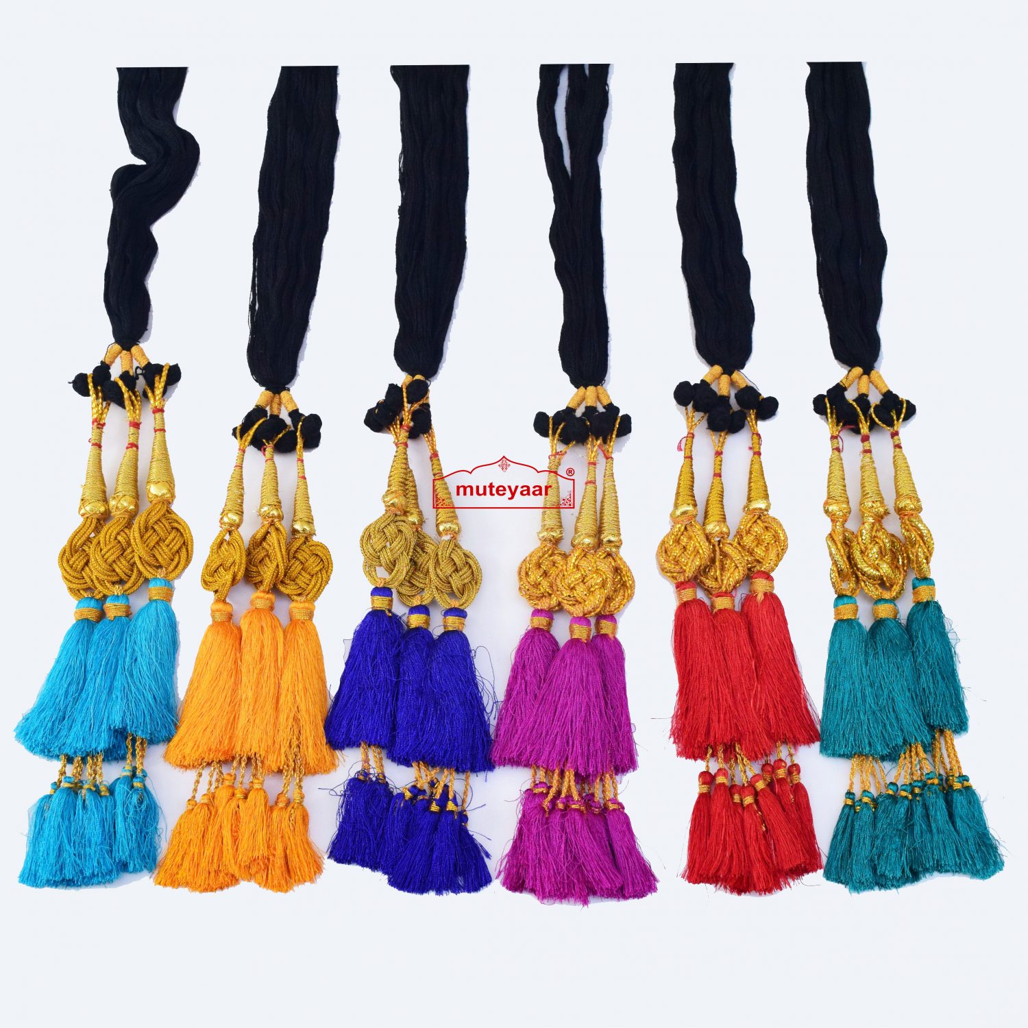 buy Lot of 6 paranda Jalebi ethnic Colorful parandi to match ur suit online Lot of 6 paranda Jalebi ethnic Colorful parandi to match ur suit