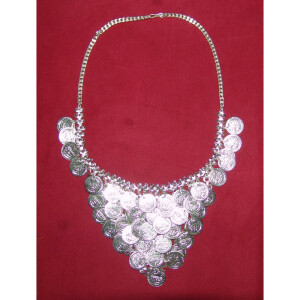 Handicraft Bhangra jewelery Silver colour Neclace + Earrrings