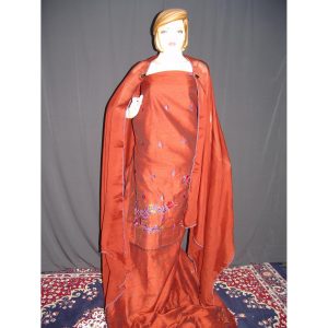 Cotton Silk Embr Salwar Suit Pure Chiffon Dupatta RM120