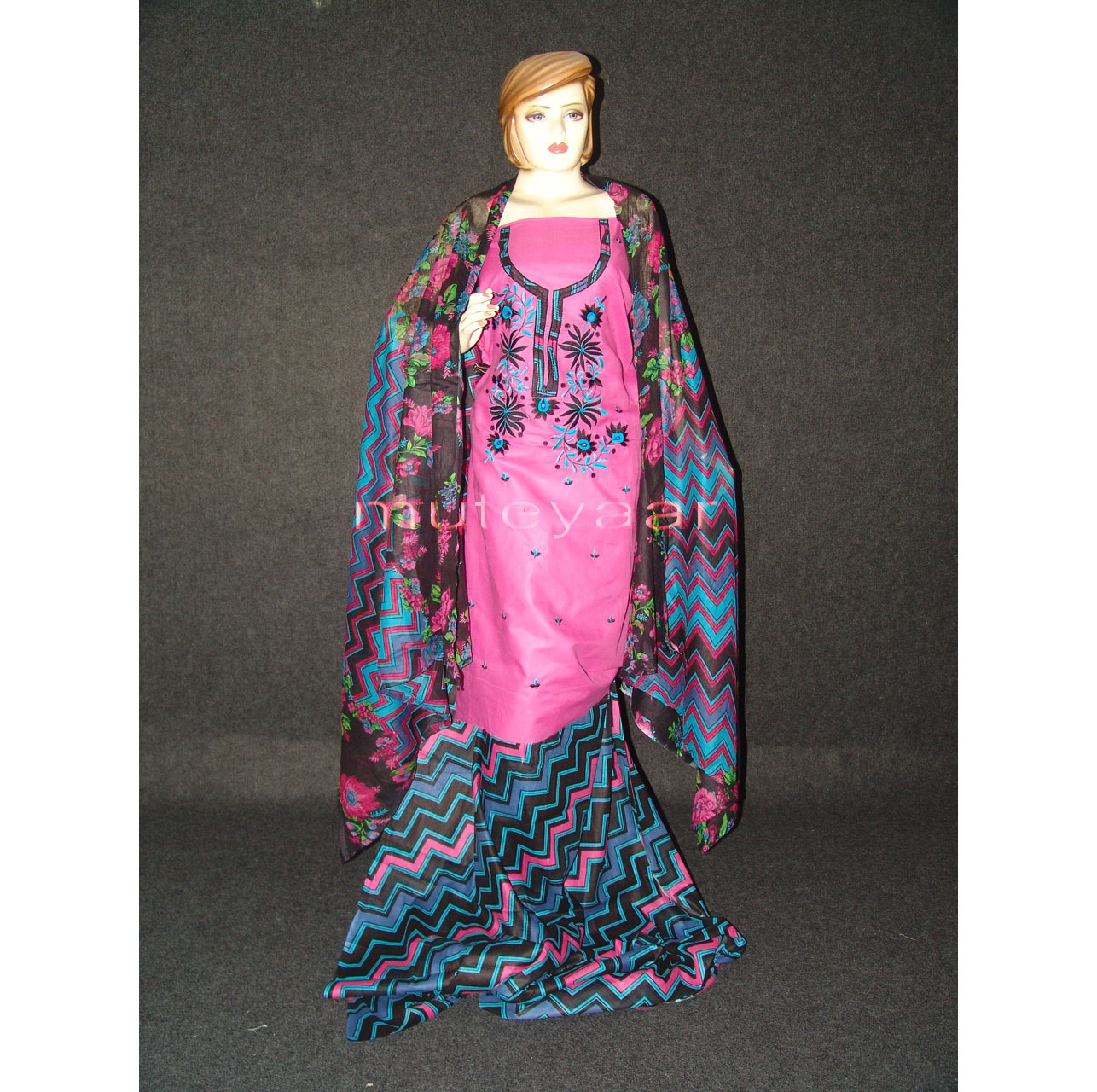 Cotton Full Patiala Salwar Suit Dupatta RM194