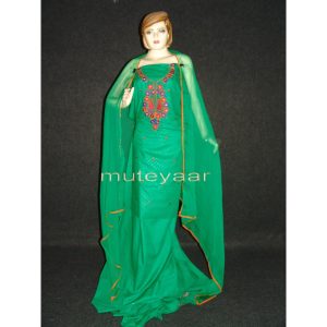 Long embr Sleeves Salwar Suit PURE CHIFFON Dupatta RM214