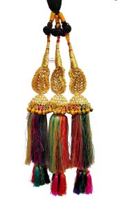Zircons Studded Colourful Paranda Parandi