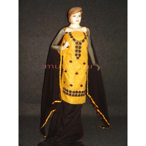Patiala Suit 100% Cotton Pure Chiffon Dupatta RM236