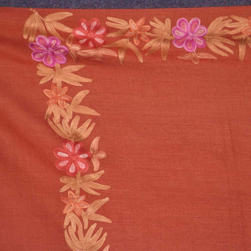 Semi Pashmina Kashmiri Woollen Stole C0442 7 Semi Pashmina Kashmiri Woollen Stole C0442