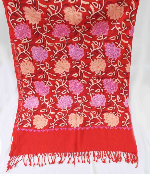 Bridal Red Pashmeena Stole Cashmere woollen stoll C0486 5 C0486 9