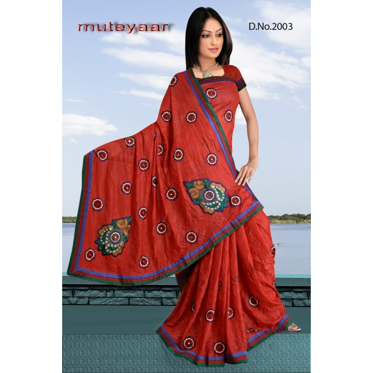 Embroidered party wear beautiful georgette Saree DN2003
