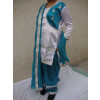 BLUE/WHITE custom made Girl's Bhangra Costume outfit dance dress