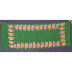 Pure Pashmina Kashmiri multicolor thread embroidered woollen stole C0415