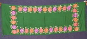 Pure Pashmina Kashmiri multicolor thread embroidered woollen stole C0415