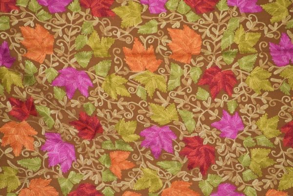 Pure Pashmina Kashmiri multicolor HEAVY JAAL embroidered woollen stole C0428 Pure Pashmina Kashmiri multicolor HEAVY JAAL embroidered woollen stole C0428