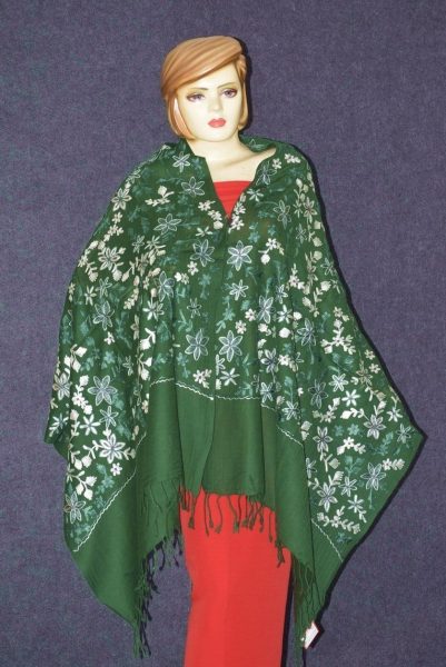 Pure Pashmina Kashmiri ZARI JAAL embroidered woollen stole C0431 7 Pure Pashmina Kashmiri ZARI JAAL embroidered woollen stole C0431