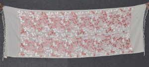 Pure Pashmina Kashmiri ZARI JAAL embroidered woollen stole C0432