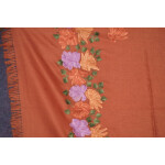 SEMI Pashmina Kashmiri PALLA WORK embroidered woollen stole C0439