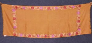 SEMI Pashmina Kashmiri BORDER WORK embroidered woollen stole C0440