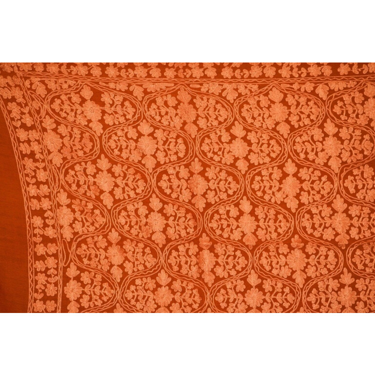 PURE Pashmeena Kashmere New Matka Jaal embroidered woollen stole C0475 PURE Pashmeena Kashmere New Matka Jaal embroidered woollen stole C0475