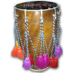 Red Tahli Dhol for Bhangra with Packing Bag !!