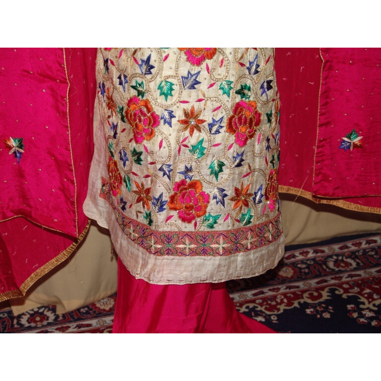 TissueCotton/Makhmali Suit pure chinon dupatta JAAL EMBR. H0067
