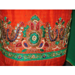 Partywear Cotton Hand Embroidered Punjabi Suit Dupatta set H0090