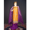 Partywear Cotton Hand Embroidered Punjabi Suit Dupatta set H0097