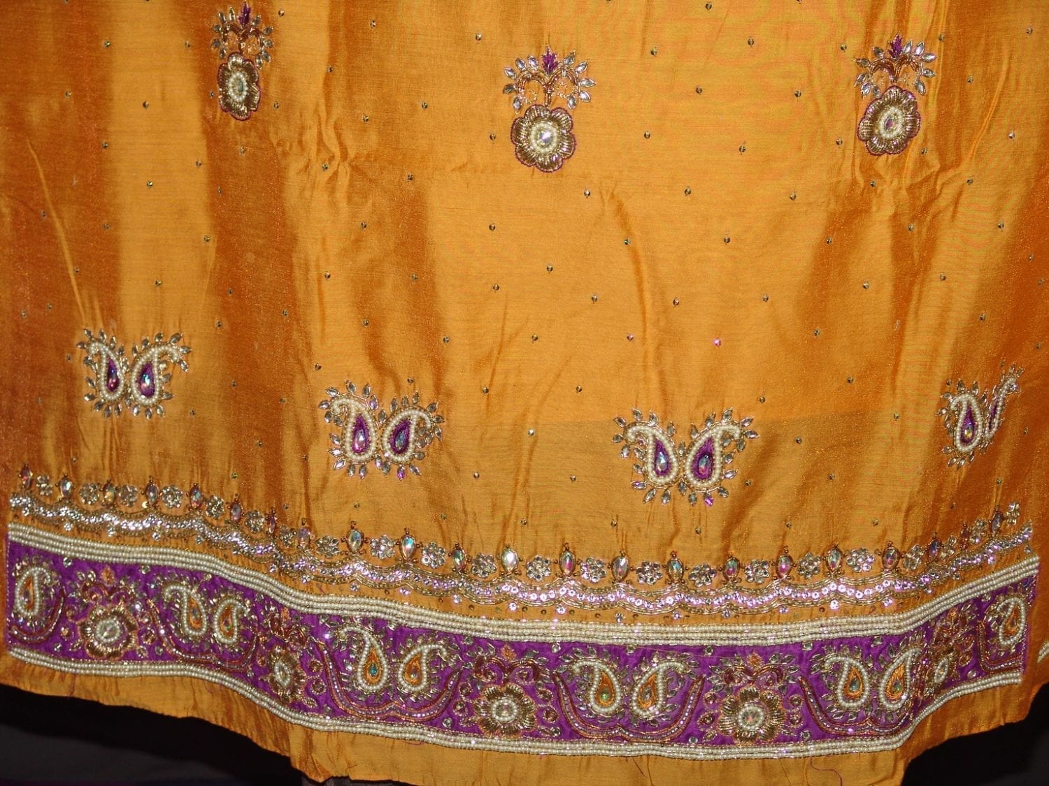 Partywear Cotton Hand Embroidered Punjabi Suit Dupatta set H0097 3