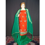 Partywear Cotton Hand Embroidered Punjabi Suit Dupatta set H0098