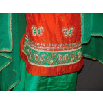 Partywear Cotton Hand Embroidered Punjabi Suit Dupatta set H0098