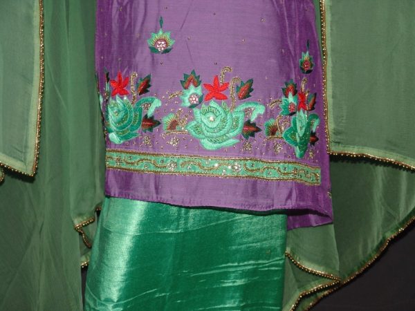Partywear Cotton Hand Embroidered Punjabi Suit Dupatta set H0099 Partywear Cotton Hand Embroidered Punjabi Suit Dupatta set H0099