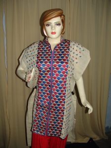 Jute Phulkari Kurti K0239