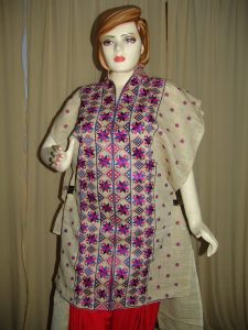 Jute Phulkari Kurti K0241