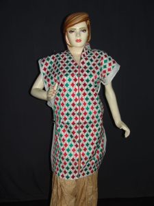 Cotton Jaal Phulkari Embroidered Kurti K0278