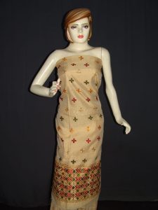 Phulkari Hand Embroidered Chanderi Kurti K0293