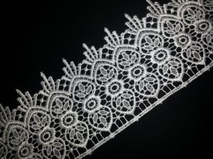 Broad Embroidered Tericot/polyester Lace LC002