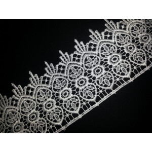 Broad Embroidered Tericot/polyester Lace LC002