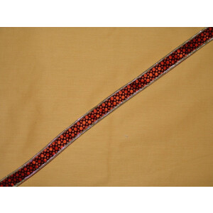 Velvet Print Gota Lace LC031 width 0.75 inch Roll of 9 mtrs.