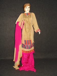 Anarkali Pakistani style Georgette Embr. Pajami Suit M0297