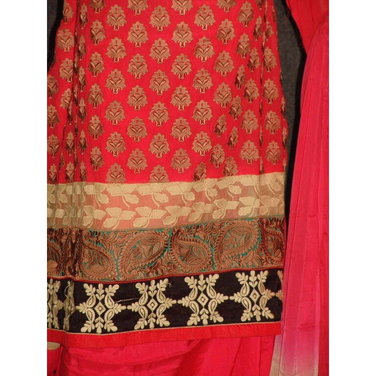 Anarkali Pakistani style Georgette Embr. Pajami Suit M0306