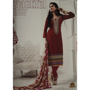 Pakistani Embroidered Spun Cotswool Pajami Suit M0315
