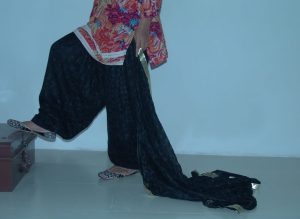 Black Phulkari Patiala Salwar Dupatta PHS10