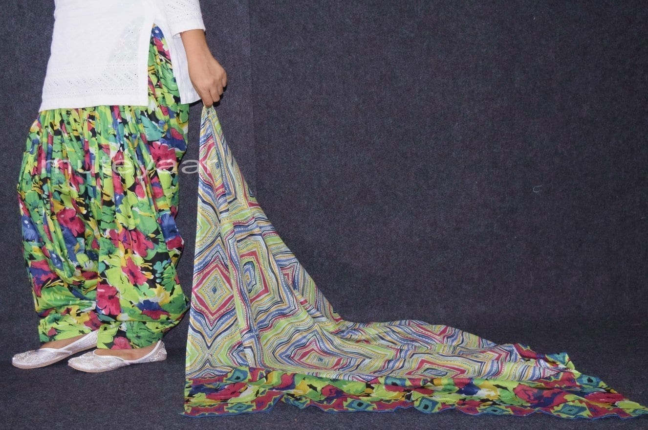 100% Pure Cotton FULL Patiala Salwar + matching cotton printed dupatta PSD167 100% Pure Cotton FULL Patiala Salwar + matching cotton printed dupatta PSD167