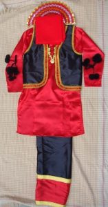 RED/BLACK Bhangra dance Costume / outfit dress- ready to wear
