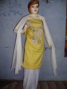 embroidered Patiala Salwar Suit chuni semi stitched RM027