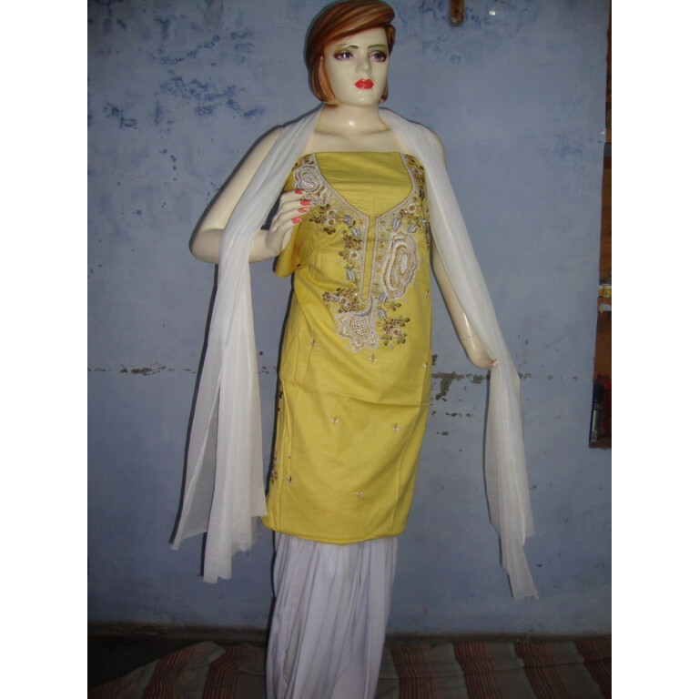 embroidered Patiala Salwar Suit chuni semi stitched RM027