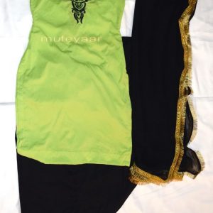 Neck Front & Back embroidered Salwar kameez Suit for Bhangra Giddha RMB266