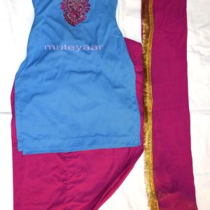 Neck Front & Back embroidered Salwar kameez Suit for Bhangra Giddha RMB267