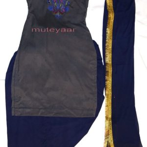 Neck Front & Back embroidered Salwar kameez Suit for Bhangra Giddha RMB268
